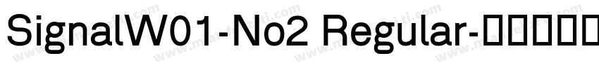 SignalW01-No2 Regular字体转换